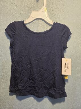 Umi Navy Short Sleeve Girls Tee